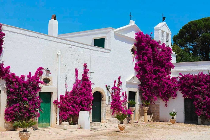 De prachtige cantina van Villa Schinosa